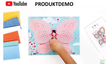 hobbysett mosaikk sommerfugl youtube demo