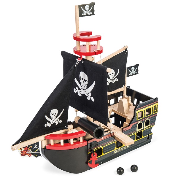 Piratskip i solid treverk - Le Toy Van
