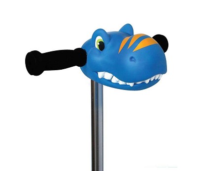 dinosaur til barnesykkel blå scootaheadz