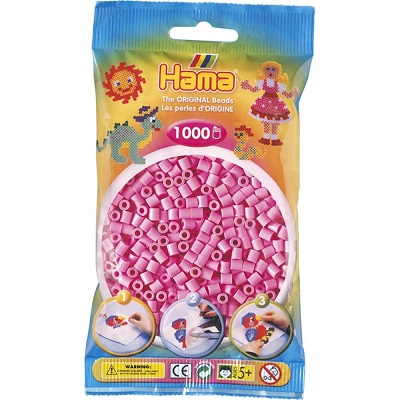 Perler, Midi 1000 stk - Pastell rosa - Hama