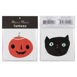 halloween tatoveringer katt og gresskar