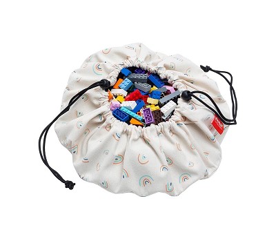 oppbevaringspose med regnbuer fra play and go