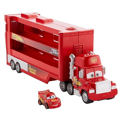 Lightning McQueen disney pixar mack transporter rød
