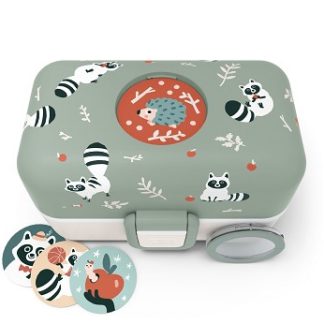 bentobox, matboks monbento tresor, vaskebjørnmotiv, tips til julegaver til skolebarn